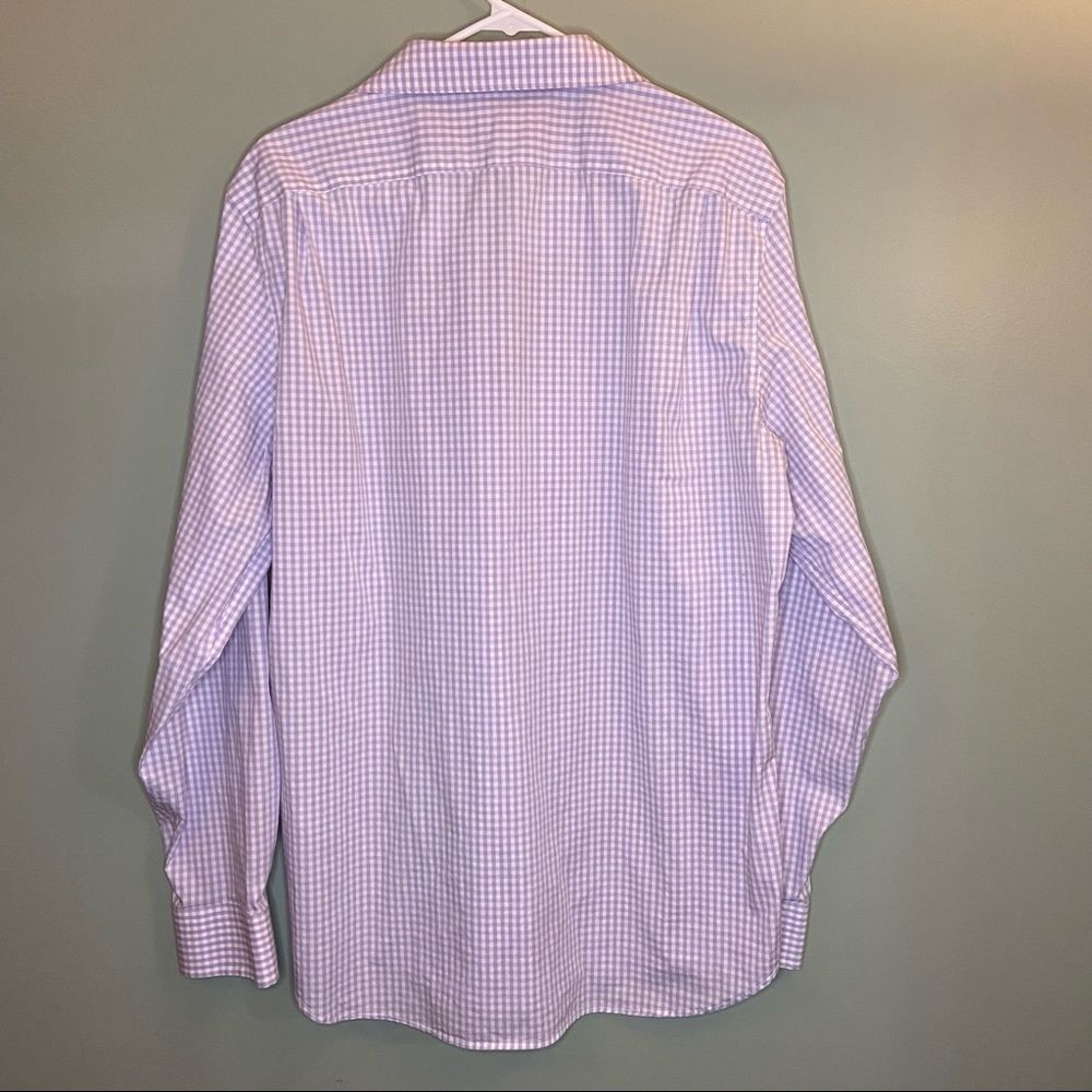 Gap Men’s Purple Checked Button Down Dress Shirt L - Picture 4 of 4